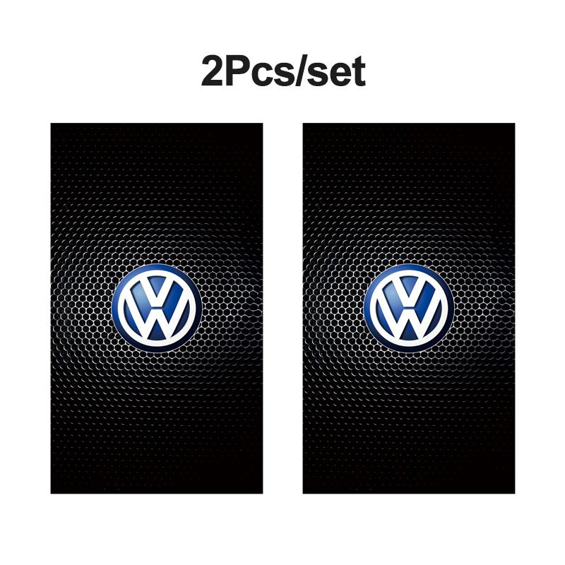 

Для VOLKSWAGEN VW 2 шт. Наклейка на центральную стойку автомобиля Декоративные аксессуары с логотипом авто Для Volkswagen Tiguan Passat Golf Polo Touareg чёрный