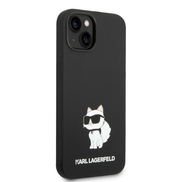 Karl Lagerfeld KLHMP14MSNCHBCK iPhone 14 Plus / 15 Plus 6.7" Hardcase Black/black Silicone Choupette MagSafe
