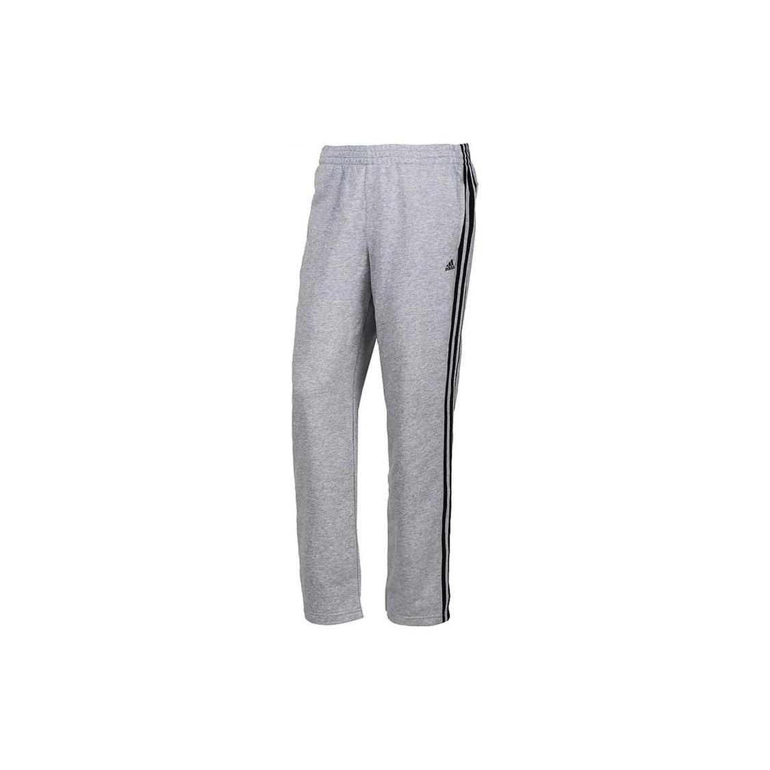 Men s adidas Logo Micro Mark Stripe Straight Sports Pants/Trousers/Joggers Gray X12934 XL