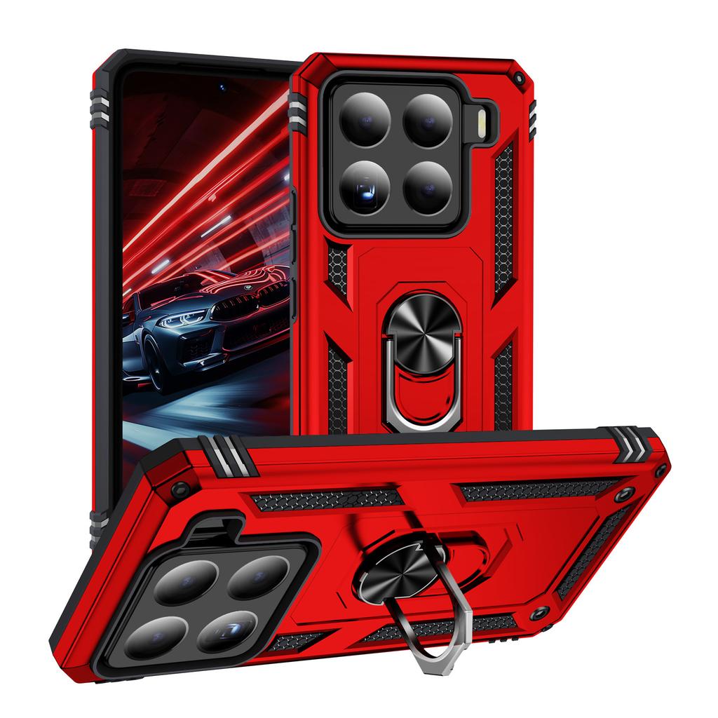 For Xiaomi 15/14 Phone Case Ring Holder 2-in-1 for Redmi Phone Case Anti Drop Magnetic Suction Phone Case