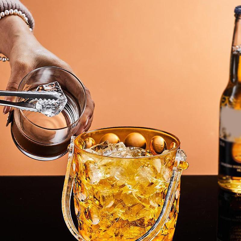 Transparent Wine Ice Cooler For Party Home Whisky Ice Bucket Ice Champagne Bucket Thermal Beer Bucket Bar Accessories