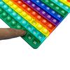 Rainbow Math Fidget Toy - 1-200 Counting Push Bubble Board, Silicone Educational Game for Preschool Kids