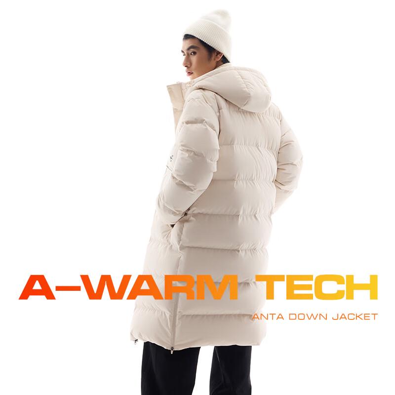 

ANTA Men s Hooded Warm Mid-Length Down Jacket 2XL (Men s 185)