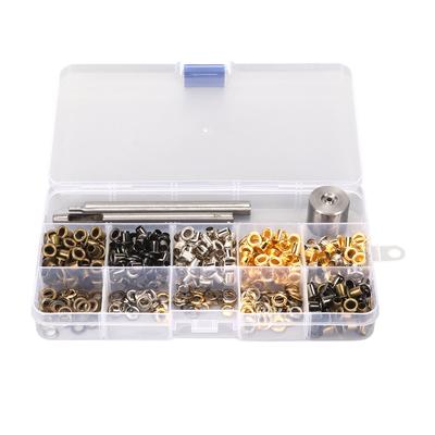 4mm Ösen-Set 4 Farben 280 Sätze Ösen mit 3-teiligem Installationswerkzeug-Set Metall