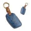 FOR MG Roewe Key Case Top Grain Leather Handstitched Full Cover Scratch Resistant W/ Key Ring Fits MG4 MG5 MG ZS EV HS RX5