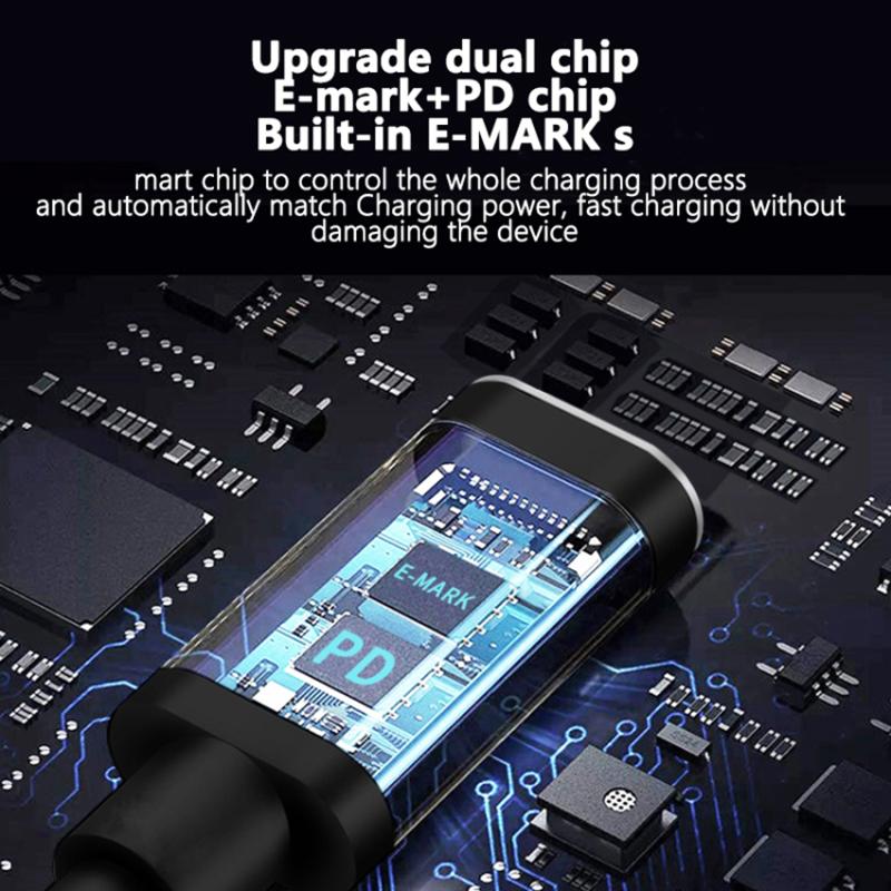 For Lenovo Computer 135W Type-C to Square Power Charging Cable 1.8m Charger Cord