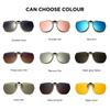 Polarized Clip On Sunglasses Night Vision Flip Up Glasses Driving Shades Eyewear Men Women Photochromic Fishing Goggles UV400