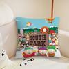 Cartoon S-South P-Park Cute Funny Cushion Cover Living Room Headboard Office Cushion Bedroom Cushion Sofa Nap Time Pillow Case