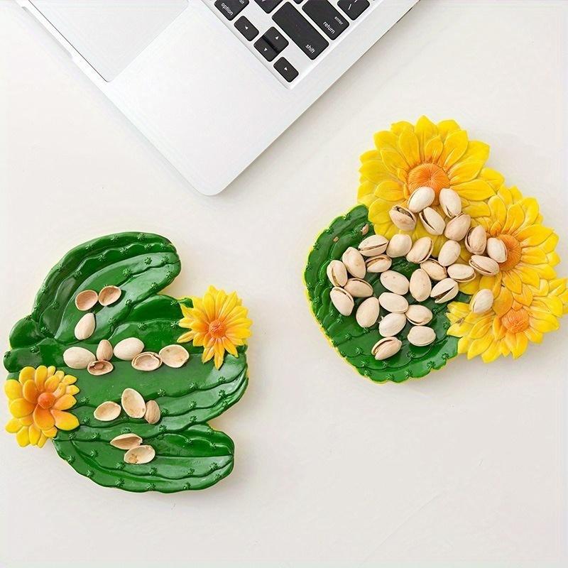 Cactus Ornament Decoration Coffee Table Candy Dried Fruit Dish Kitchen Supplies Home Decoration
