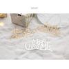 Golden Iron Christmas Tree Ornament with Silver Three Dimensional Letter Card for Christmas Holiday Home Decoration
