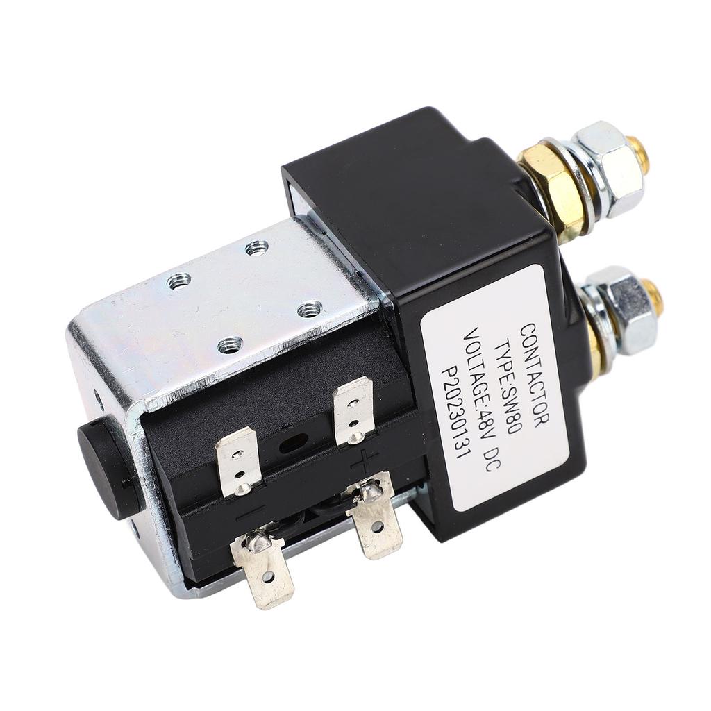 Contactor Relay Metal Alloy High Performance Starter Solenoid Relay Replacement for E‑Z‑GO 100A 48V