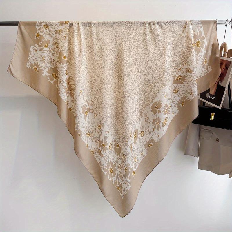 Spring and Summer Thin Imitation Cotton and Linen Shawl, Travel Photo, Color Printed Scarf, Air-conditioned Room Large Square Scarf