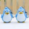 Cute Animal Penguin LED Light Key Chain Key Ring Torch Xmas Gift