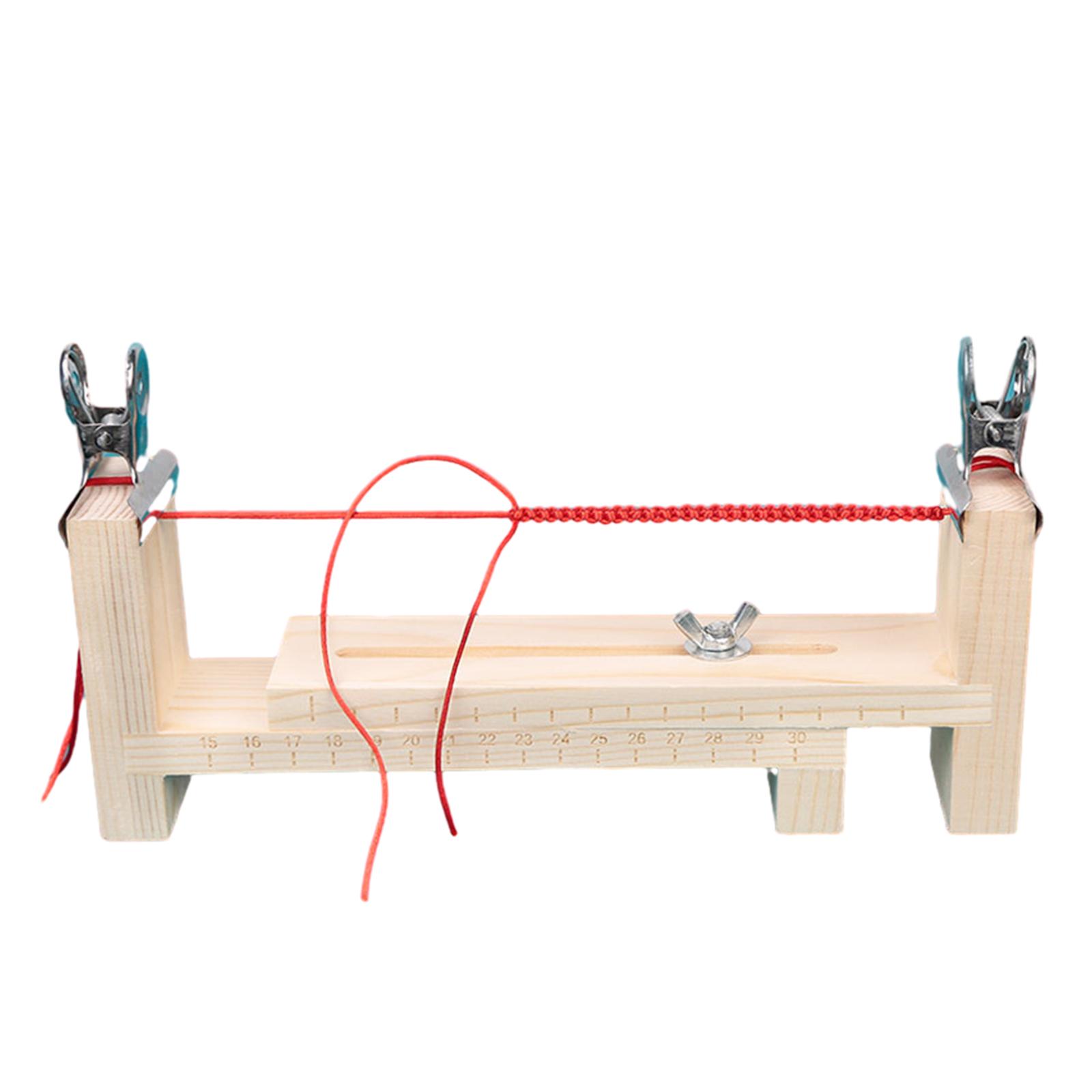 

Paracord Jig Bracelet Maker Wood Jig Bracelet Maker U-образный прозрачный весы 2 зажима DIY ручной вязания браслет плетение инструмент A