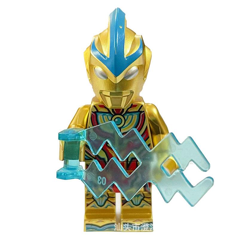 Ninja Warrior Superhero Doll With Weapon Single Building Block Assembly Toy