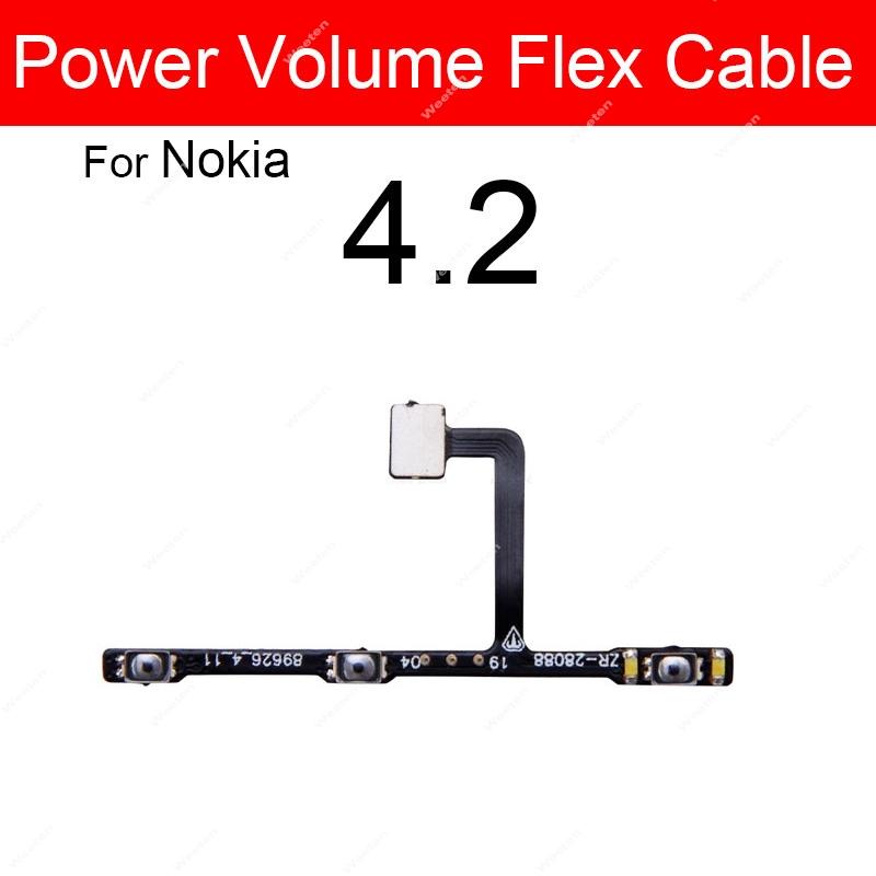 Cavo Flessibile Pulsanti di Accensione Per Nokia 1 2 2.1 3 3.1 3.2 4.2 5 5.1 X2 X3 X5 XL Plus Cavo Flessibile Tasti Volume Parti di Ricambio Tasti Laterali