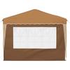 Pop Up Party Tent 288 X 288 X 245 Cm Beige Oxford Fabric