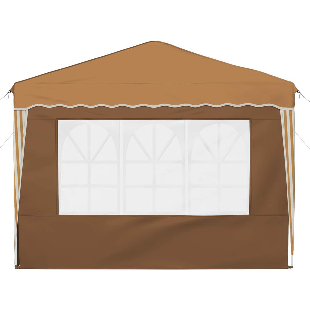 Pop Up Party Tent 288 X 288 X 245 Cm Beige Oxford Fabric
