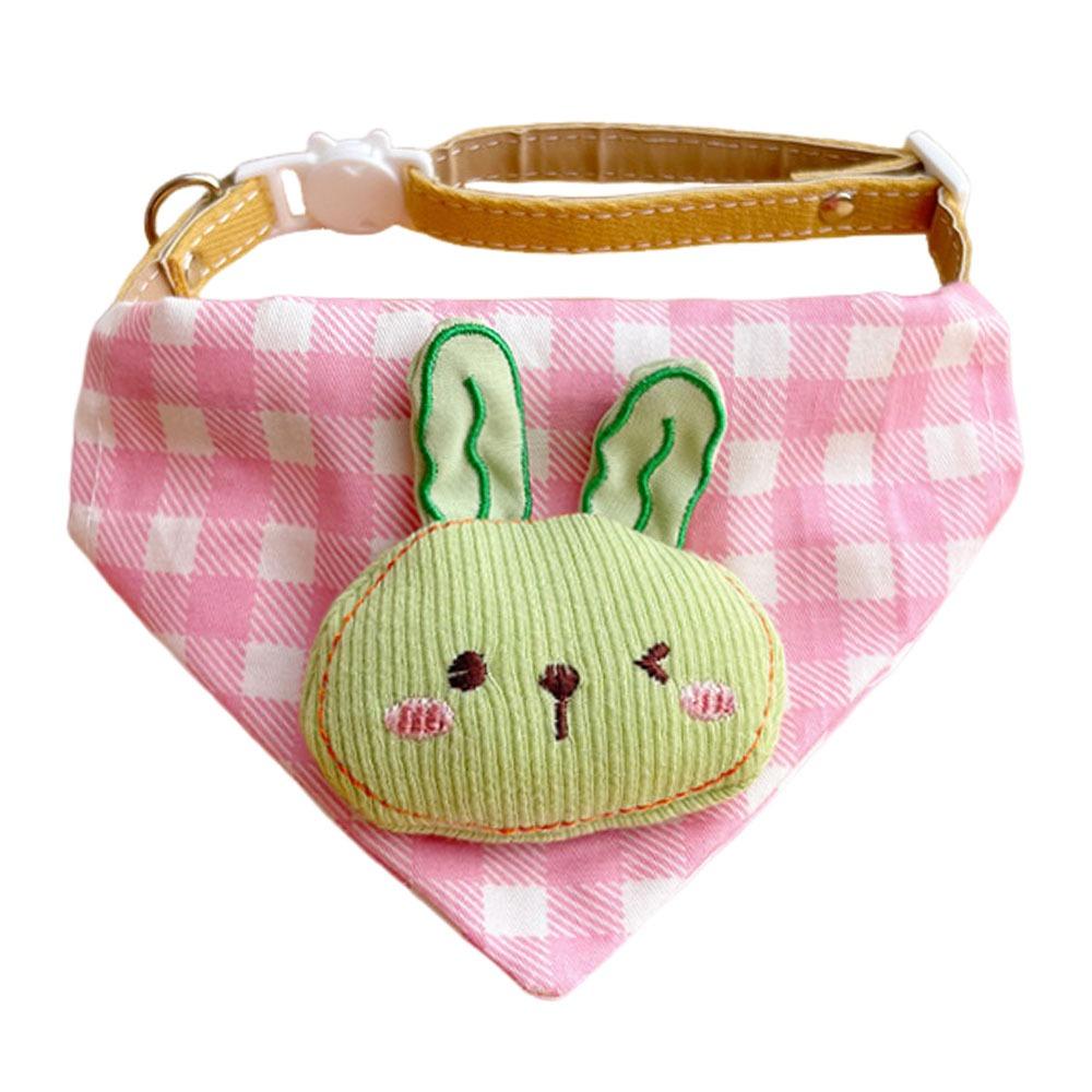 Fashion Plaid Pattern Dog Drool Bib Cute Dog Accessories Pet Triangle Bib Adjustable Pet Water Scarf Cat