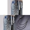 Soulcollision Catena per Cintura Punk Metal con Moschettone per Accessorio Moda Unisex