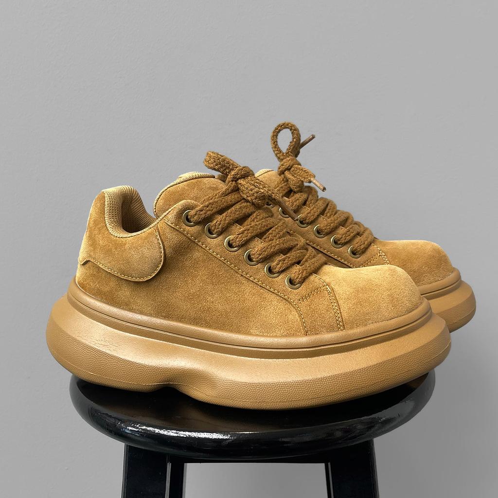 Casual men's shoes platform sneakers, four colors