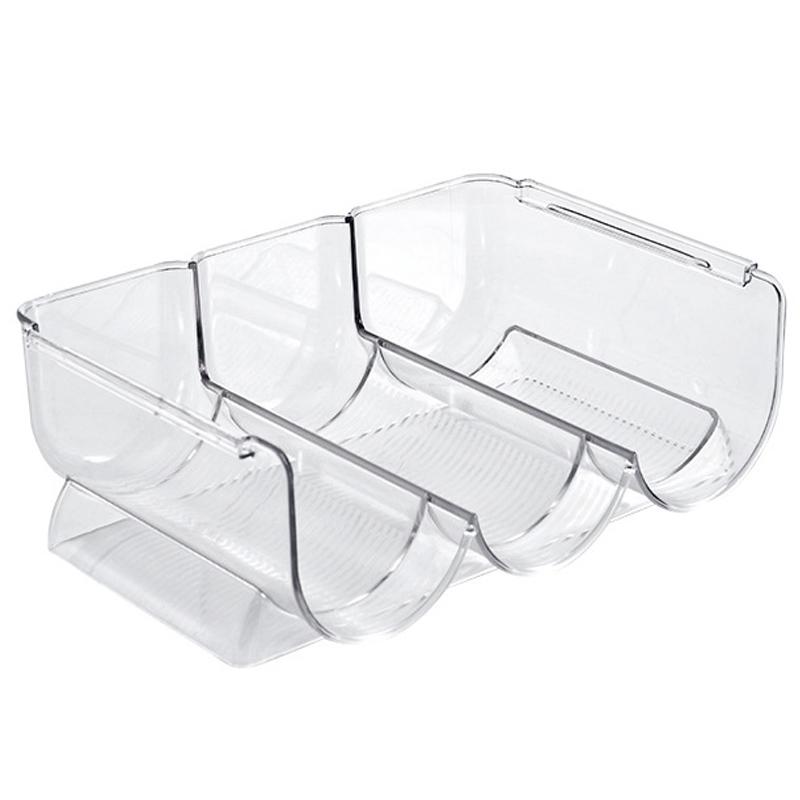 Wine Organizer Stackable Plastic Transparent Water Bear Bottle Holder Rack for Home Display 3