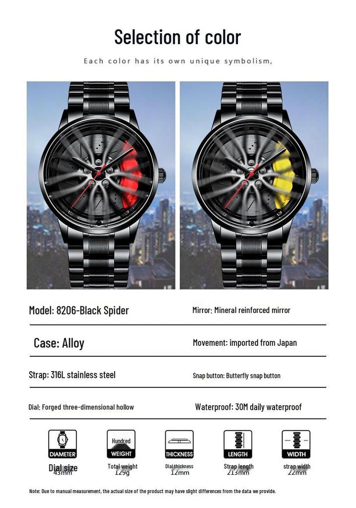 SVJ Men's Quartz Watches - Forged Hollow Design, Hot Selling Hydraulic Model.