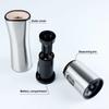 New Electric Salt and Pepper Grinder Automatic Pepper Mill Spice Grinder Housewarming Gift Stainless Steel Powered Salt Grinder