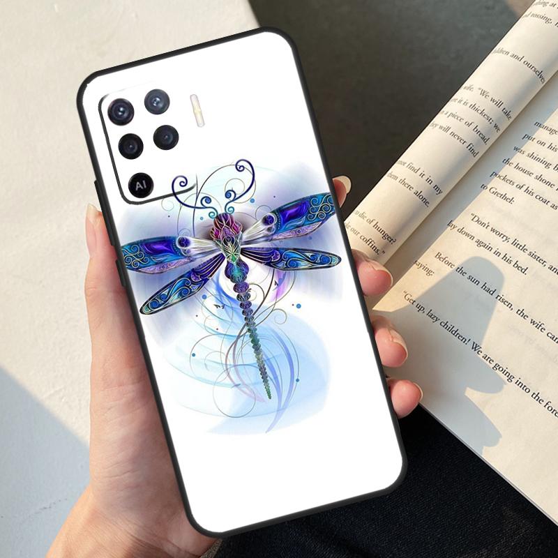 

Dragonfly Animal Art Case For Oppo A80 A60 A40 A78 A38 A18 A98 A58 A96 A76 A16 A94 A74 A54 A15 A17 A57 A77 A5 Pro OPPO A60 4G