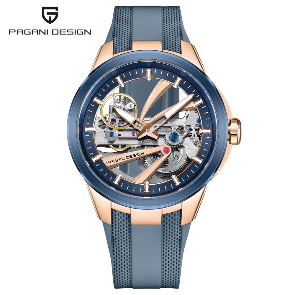 PAGANI DESIGN Hollow Men's Watches Mechanical Luxury Automatic Watch Men AR Sapphire Waterproof Luminous Man Gift Clock