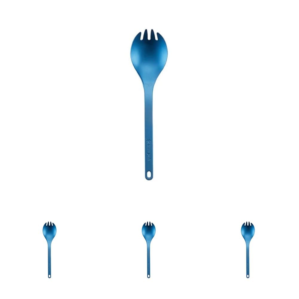

Snow Peak Titanium Spork, Blue, SCT-004BL (x 4)