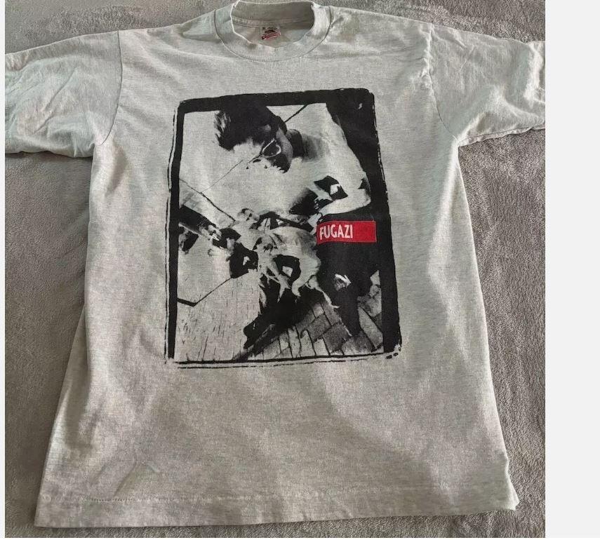 Футболка Fugazi 90-х Редкая Спортивно-серая Мужская Женская Унисекс футболка Унисекс футболка S