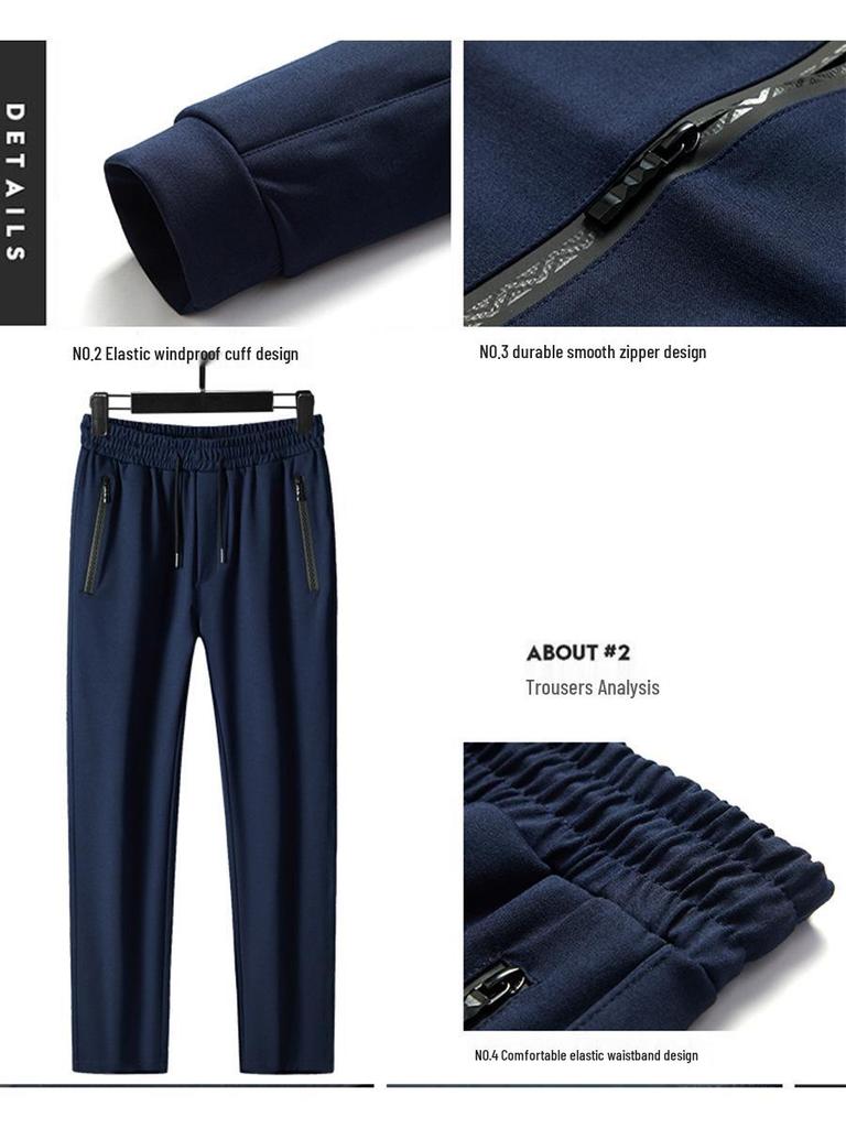 Hooded Cardigan Sports Set for Men - 2025 Spring/Autumn Fashion Trend