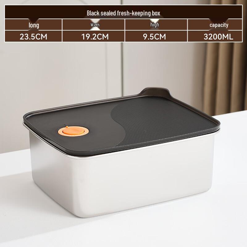 ZISIZ 304 Stainless Steel Food Storage Container