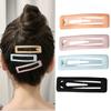 2pcs Matte Frosted BB Hair Clips for Grirls Womens Hairgrips Hair Barrette Hairpin Hairdressing Stying Accessories Metal