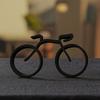 2 Stück 3D-gedruckte abstrakte Fahrradfigur Minimalistische moderne Fahrradstatue Skulptur Heim-Büro Bücherregal Schreibtischdekoration