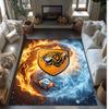 Covor din Catifea de Cristal cu Imprimeu Fotbalistic Hull City, Covor de Podea Interior Confortabil, Absorbant de Apă, Anti-Alunecare
