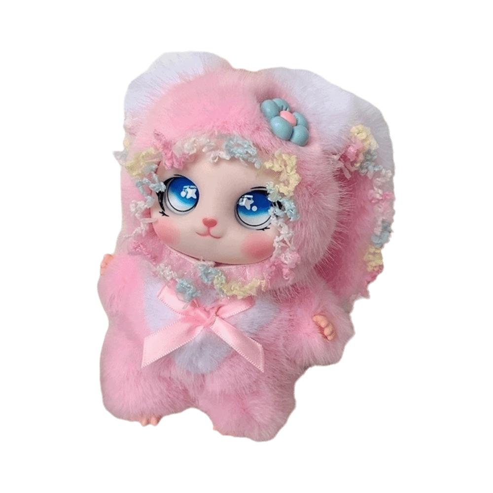 Big Ear Bunny Key Chain Ornaments Plush Doll Pendant Rabbit Plush Keychain Women Girls Gift
