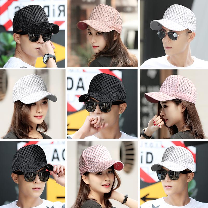 Unisex Summer Mesh Duckbill Cap: Breathable, Sun-Protective, Fits Large Heads