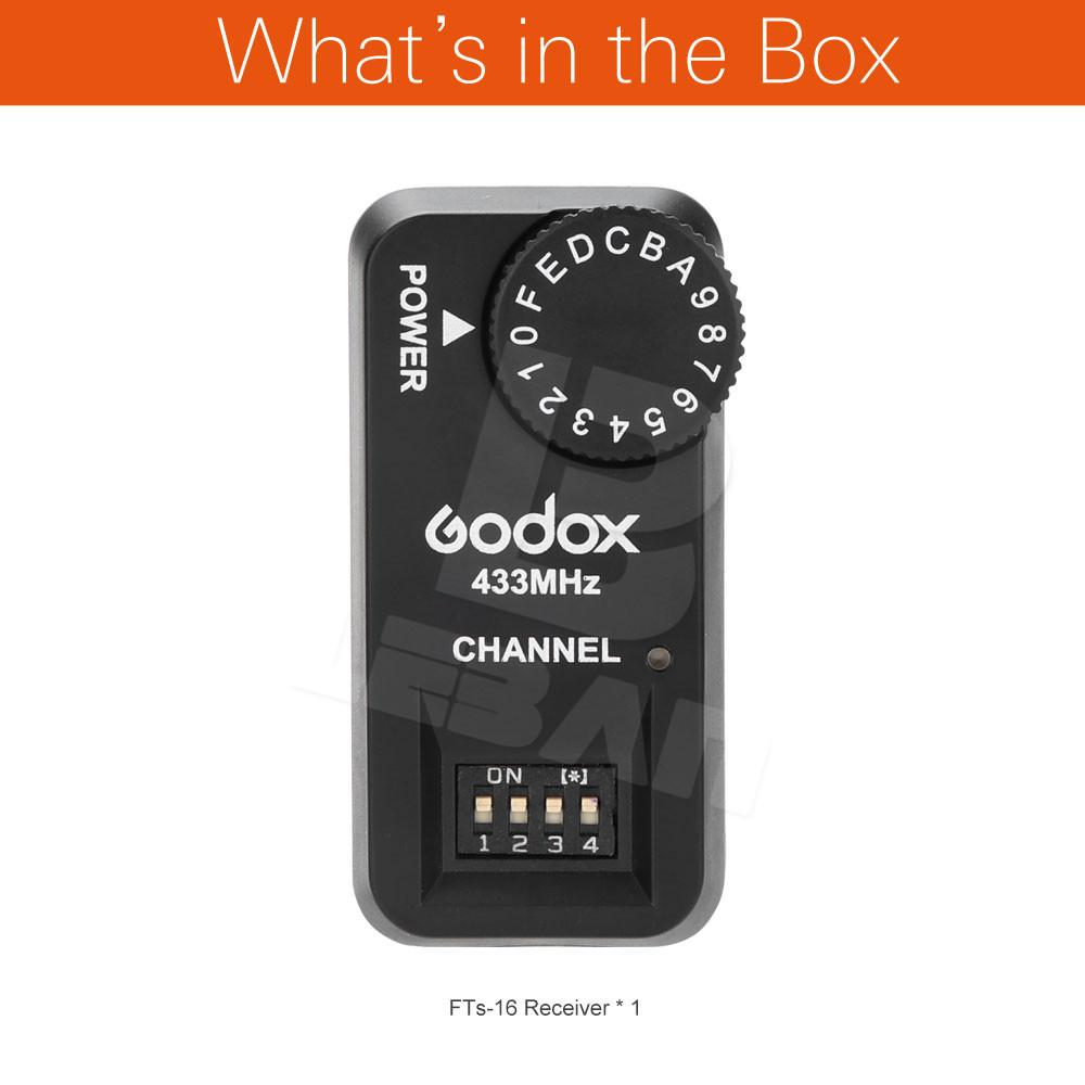 Godox FTR-16s Receiver Flash Wireless Power Control Receiver for Godox V860 V850