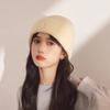 Fashionable Knitted Woolen Hat for Women In Fall and Winter Casual Versatile Face Showing Small Warm and Windproof Embroidered Cold Hat