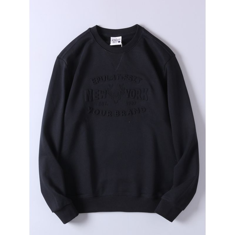 High-Quality 3D Printed Crew Neck Pullover Sweatshirt for Men, Spring and Autumn, Vintage Trendy Versatile Top