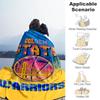 1PC Golden State Warriors Outdoor Blanket Lightweight Flannel, Soft & Warm, All-Season Use for Sofa, Outdoor, Camping, Living Room, Office18