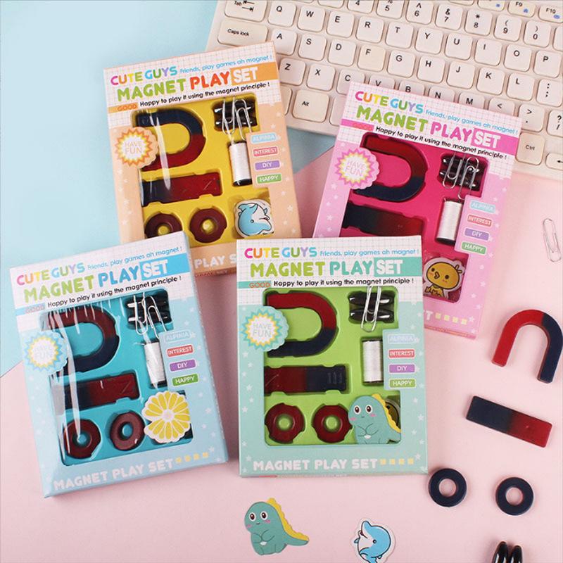 Children s Science Experiment Magnet Set: U-shaped, Horseshoe, and Bar Magnets