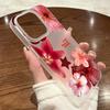 Vibrant Red Flower Phone Case For iPhone 17 16 15 14 13 12 11 Pro Max Clear Silicone Cover For iPhone Air 8 7 Plus XS XR X Funda