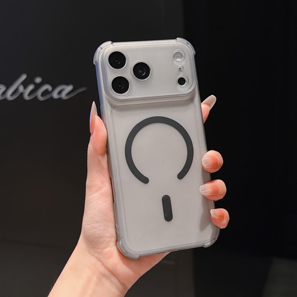 Applicable To iPhone11Pro Semi-transparent Matte Magnetic Mobile Phone Case Apple 11 Four Corners Anti-drop All-inclusive TPU Protective Case
