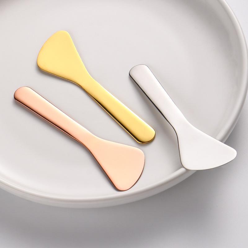 Crescent Moon Shape Face Cream Spoon 304 Stainless Steel Facial Mask Spoon Beauty Skin Care Tool