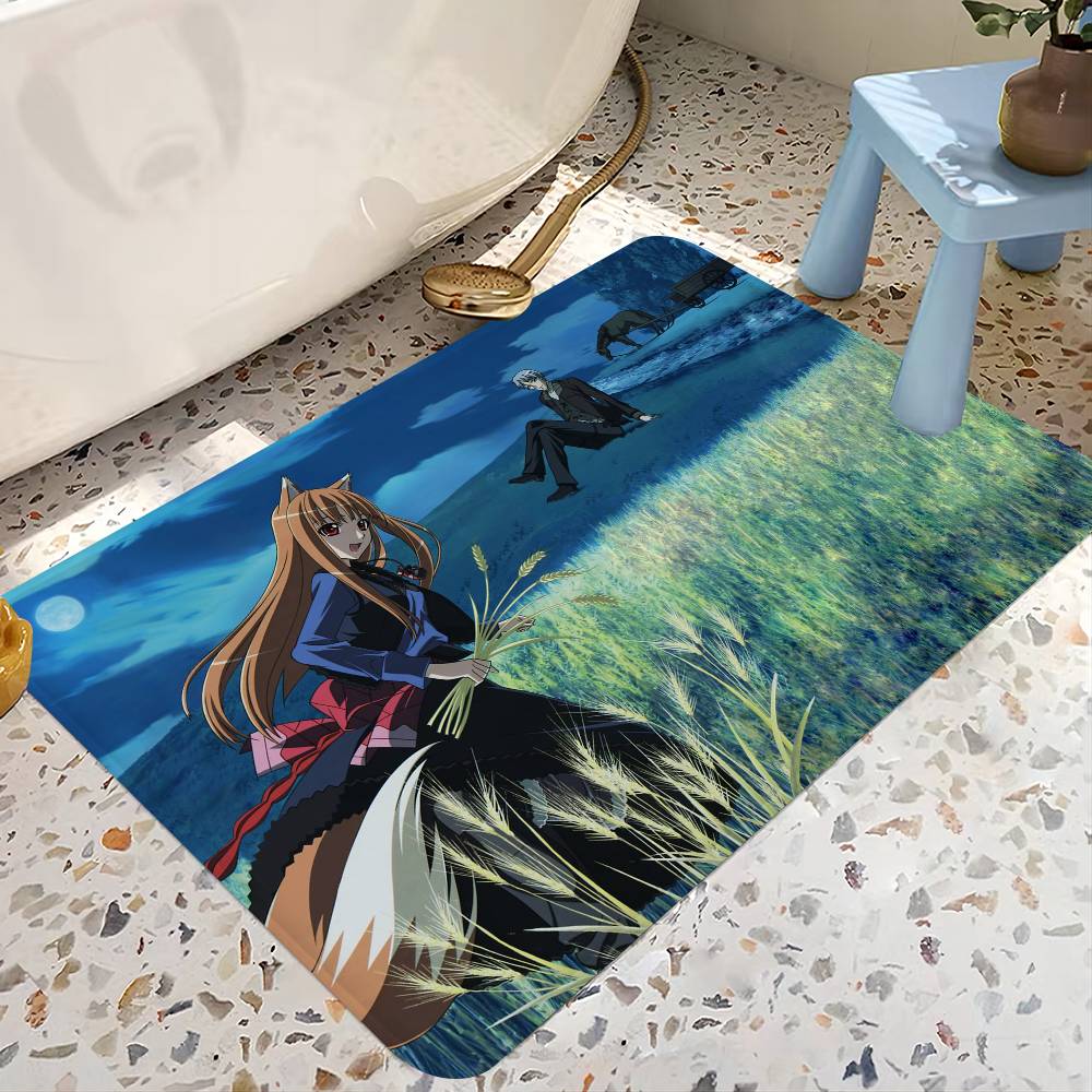 Cartoon Spice And Wolf Door Mat Kids Room Bedroom Decoration Balcony Anti-Slip Doormat Living Room Doormat Area Rug