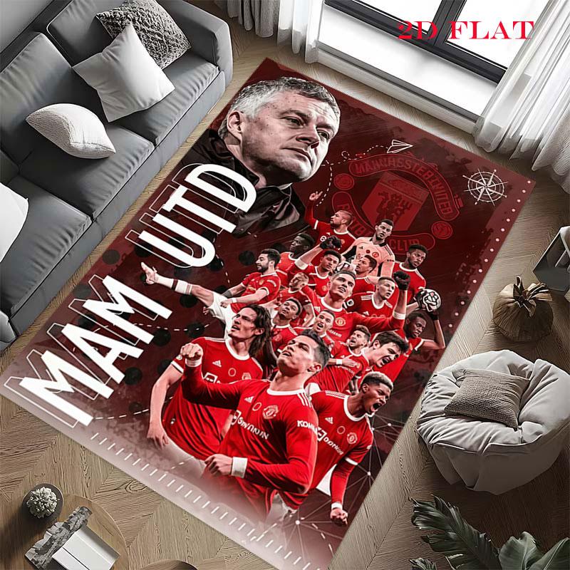 Bold MUFC Legacy Carpet Rug for Living Room Bedroom Home Sofa Decoration,Kids play Nonslip Floor Mat