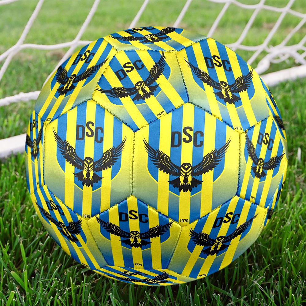 Duhok Dynamic Sports Emblem Size 5 Soccer Ball,Indoor/Outdoor Suitable for Training Matches Tournaments Practice Games Perfect Gift for Fan